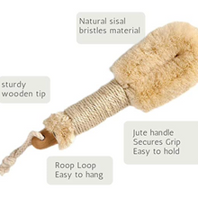 Load image into Gallery viewer, ALL NATURAL SPA DRY SKIN BRUSH - PREMIUM QUALITY